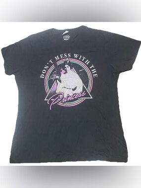 STAR WARS “Dont Mess With The Princess” Leia Licensed Women’s T-Shirt XL Black